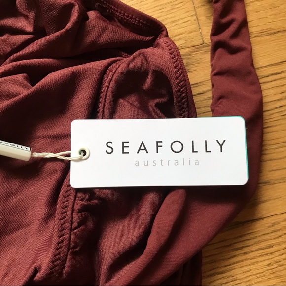 Beautiful rust colored one piece swimsuit by Australian brand Seafolly. NWT - Picture 7 of 13
